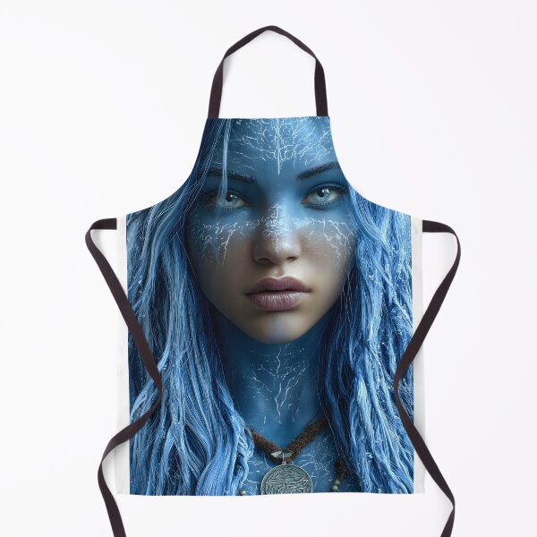 Item preview, Enchanting Ice Blue Fantasy Character Portrait designed and sold by Artessie.