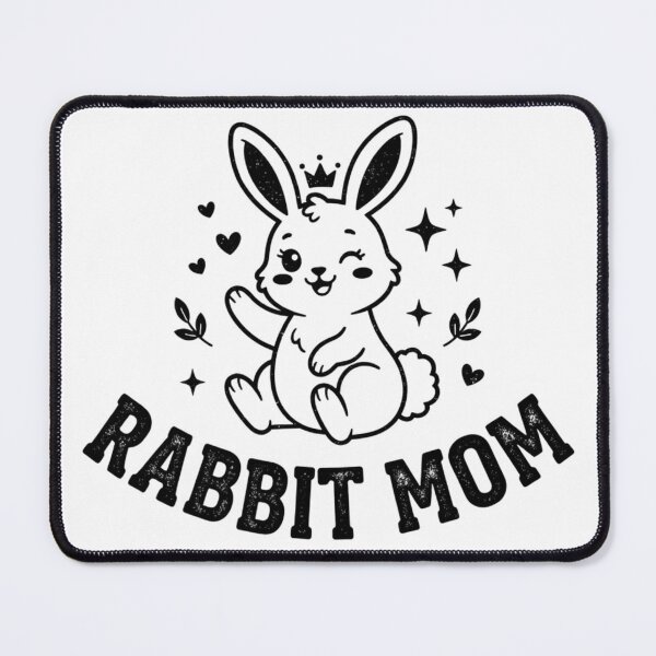 Item preview, Rabbit Mom Funny Cute Bunny Lover Pet Owner Retro Vintage Gift designed and sold by KreatoLab.