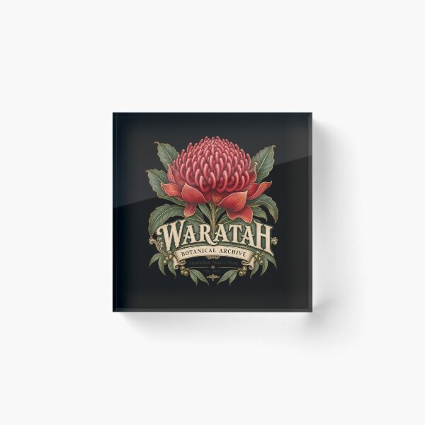 Item preview, Vintage Red Waratah Botanical illustration  designed and sold by Mere & Co.