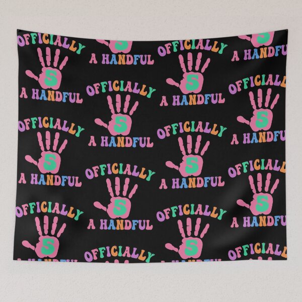 Item preview, Officially a Handful Birthday Design designed and sold by PixlCrypt.