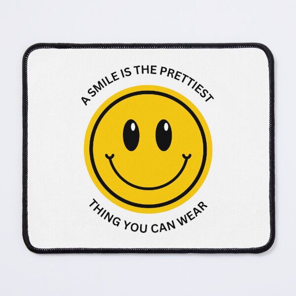 Item preview, A Smile Is the Prettiest Thing You Can Wear – Happy Smiley Positive Vibes Design designed and sold by PureHopeStudio.