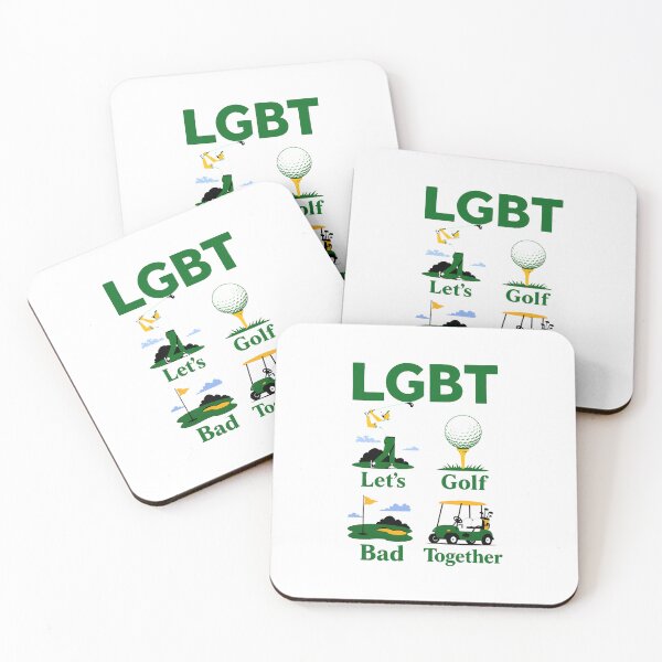 Item preview, LGBT Let's Golf Bad Together Humor designed and sold by cerima.