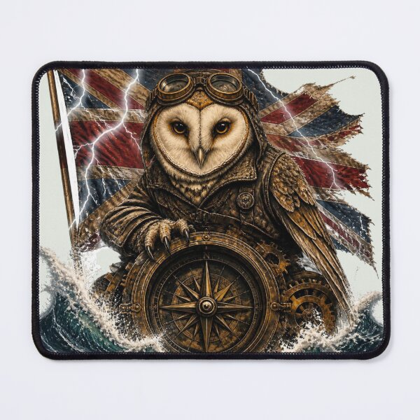 Item preview, Vintage Steampunk Owl Aviator Print - 1920s  designed and sold by El-RoiDesigns.