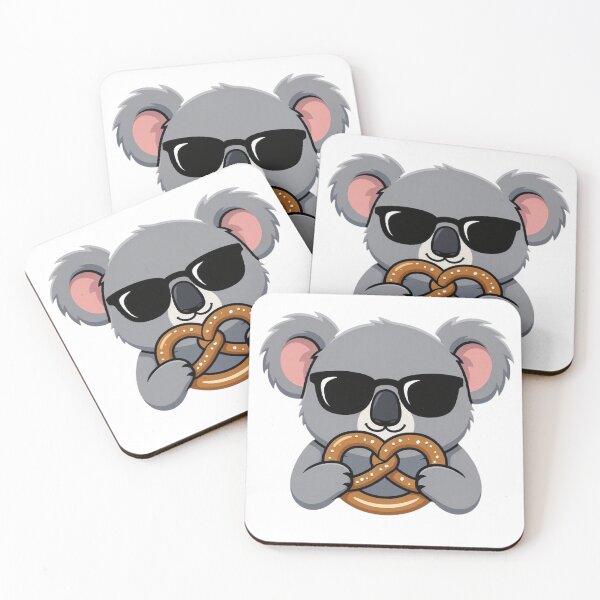 Item preview, Cute Koala Eating Pretzel German Snack Sunglasses designed and sold by BobaCatDesign.