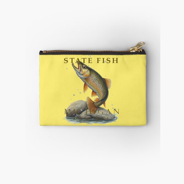 Item preview, MI Brook Trout Fish Design designed and sold by taiche.