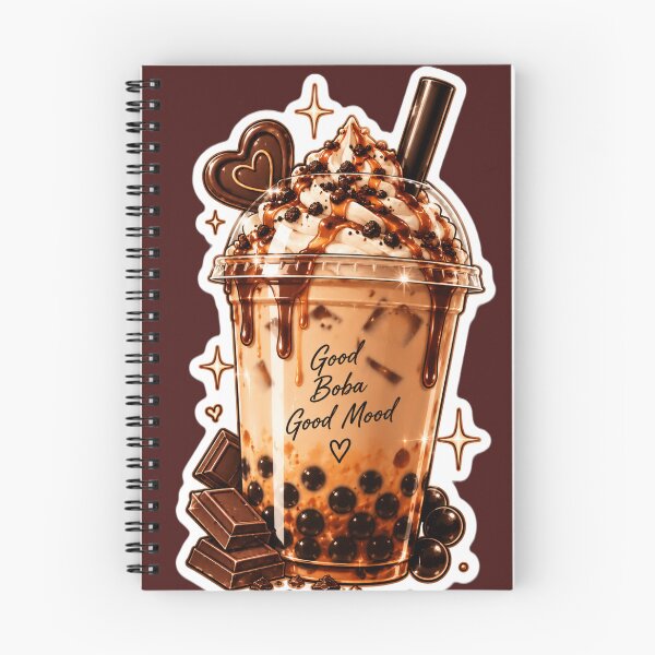 Item preview, Chocolate Boba Tea Aesthetic – Cute Brown Sugar Bubble Tea Sticker designed and sold by AstraDrip Studio.