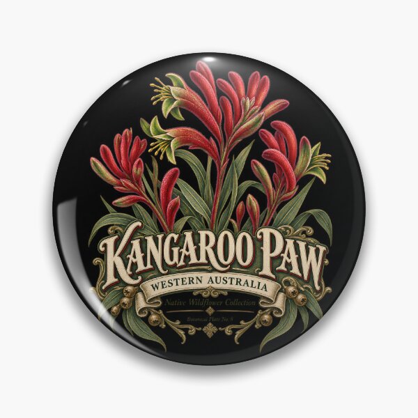 Item preview, Vintage Red Kangaroo Paw Botanical illustration  designed and sold by Mere & Co.