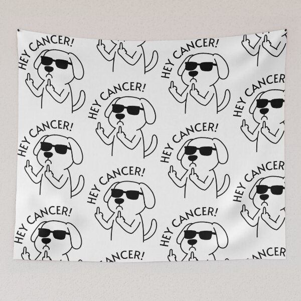 Item preview, Anti Cancer Dog Cartoon Statement designed and sold by cerima.