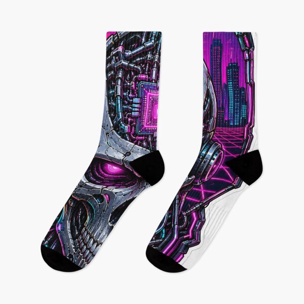 Item preview, Cyberpunk Synthwave Skull Core Retro Art designed and sold by RiteshCenter .
