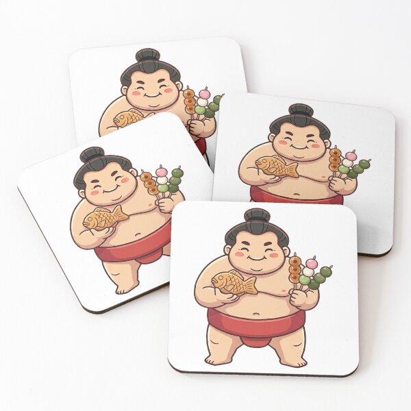 Item preview, Simple and Cute Sumo Logo - Japanese Sweet (Taiyaki and Mochi/Dango) designed and sold by Studio-MiMi.