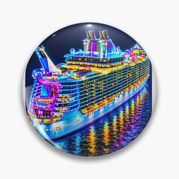 Item preview, Neon Lights Luxury Cruise Ship designed and sold by MagicCrystal.