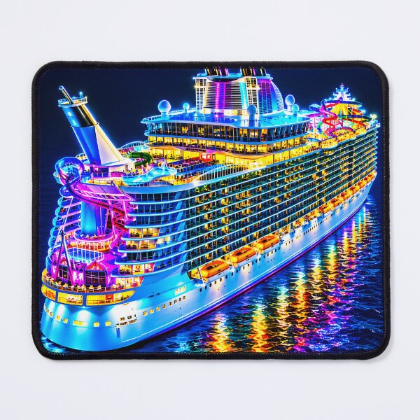 Item preview, Neon Lights Luxury Cruise Ship designed and sold by MagicCrystal.