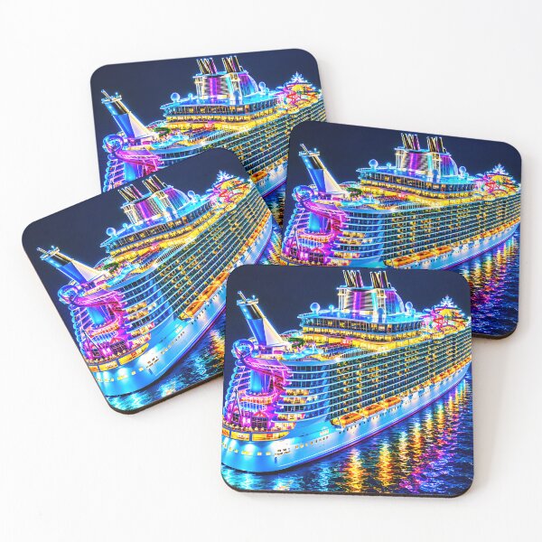 Item preview, Neon Lights Luxury Cruise Ship designed and sold by MagicCrystal.
