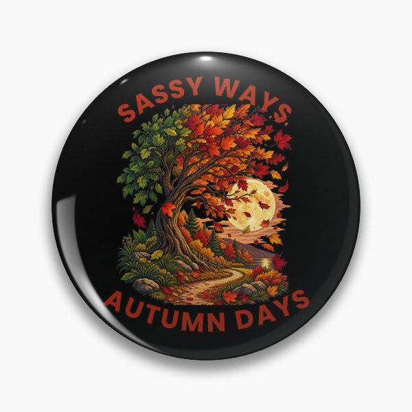 Item preview, Sassy Ways Autumn Days - Fall Tree Moon Graphic Tee designed and sold by HOUSE OF VMH.