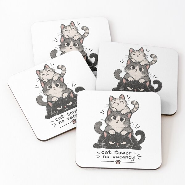 Item preview, Cat Stack No Vacancy Funny Cats designed and sold by tollaru.
