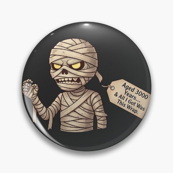 Item preview, Mummy Skeleton Funny Wrap Design designed and sold by NadinArtStudio.