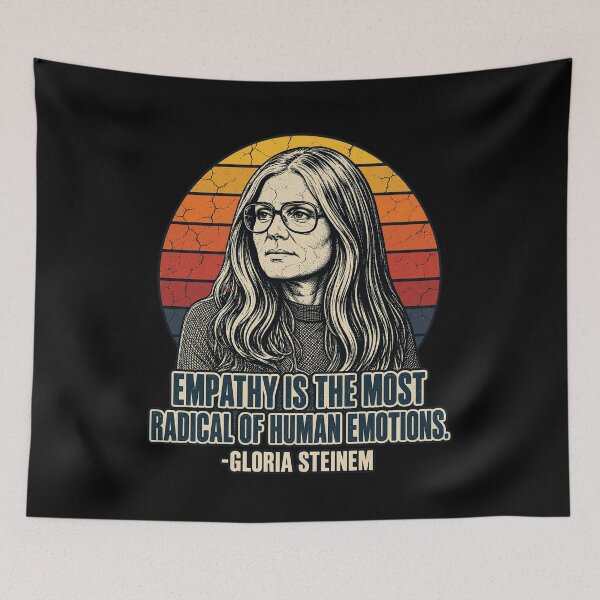 Item preview, Empathy Is The Most Radical Emotion Feminist Quote Retro Design designed and sold by RuthLangmoreSH.
