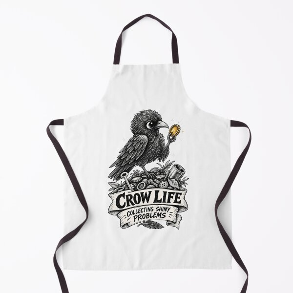 Item preview, Crow Life Collecting Shiny Problems designed and sold by tollaru.