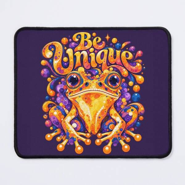 Item preview, Be Unique – Colorful Psychedelic Frog Bubble Mosaic Art designed and sold by From Cyryl with Love.