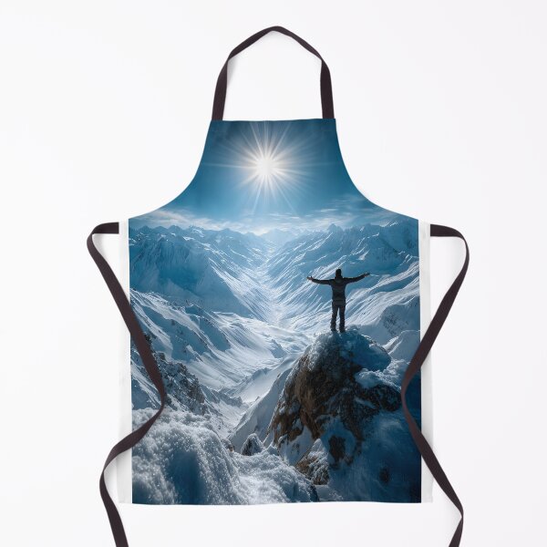 Item preview, Majestic Mountain View in Winter Wonderland Landscape designed and sold by Artessie.