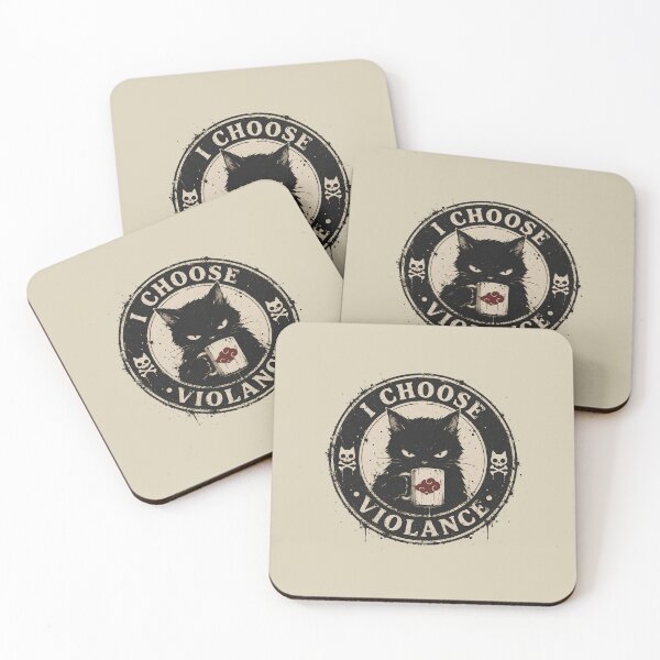 Item preview, I Choose Silence Black Cat Vintage Emblem designed and sold by KakangMudi.