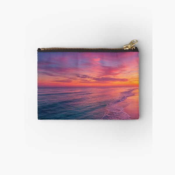 Item preview, Sunset Beach Waves - Teal and Purple - Coastal airbnb designed and sold by Synth Seduction.