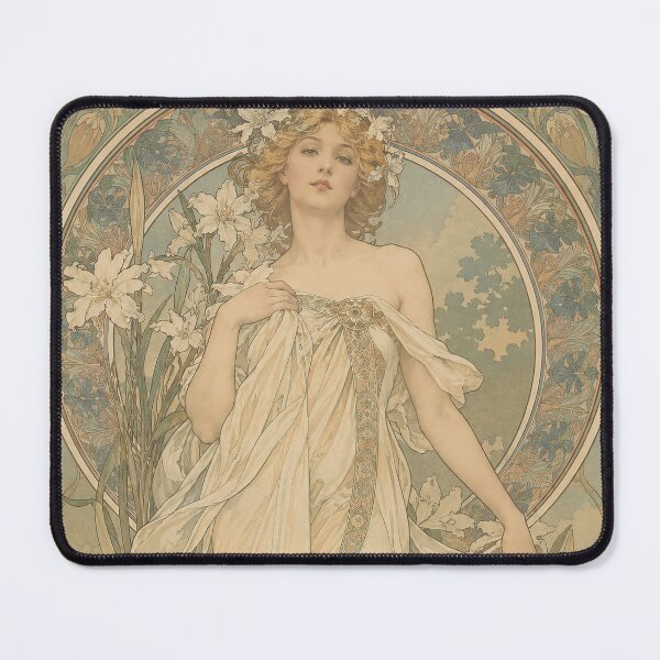 Item preview, Alphonse Mucha Spring 1897 designed and sold by maniacfitness.