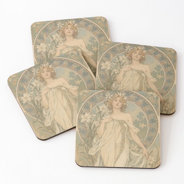 Item preview, Alphonse Mucha Spring 1897 designed and sold by maniacfitness.