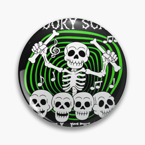 Item preview, Spooky Scary Skeletons Music Notes Drummer designed and sold by ZEtexaxe.