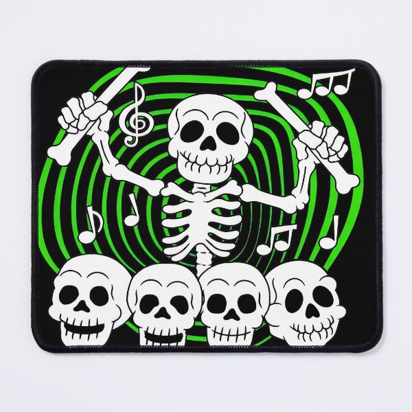 Item preview, Spooky Scary Skeletons Music Notes Drummer designed and sold by ZEtexaxe.