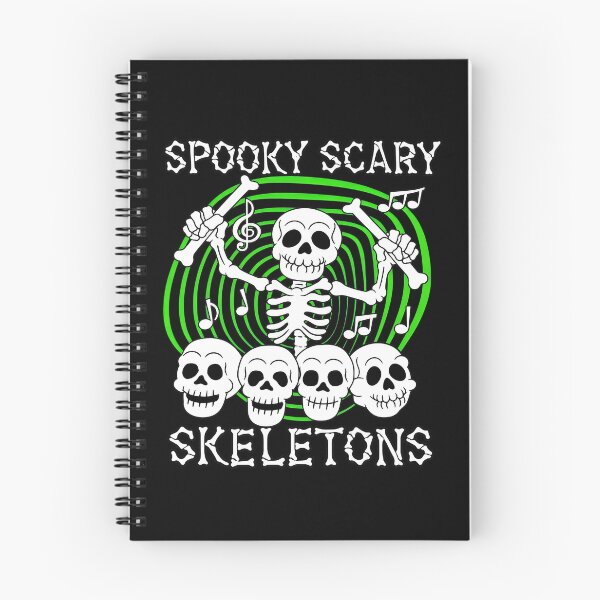 Item preview, Spooky Scary Skeletons Music Notes Drummer designed and sold by ZEtexaxe.