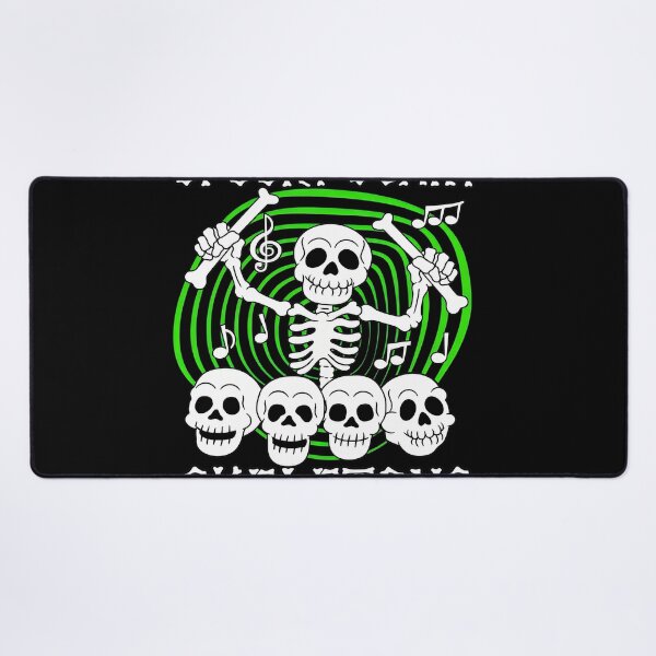 Item preview, Spooky Scary Skeletons Music Notes Drummer designed and sold by ZEtexaxe.