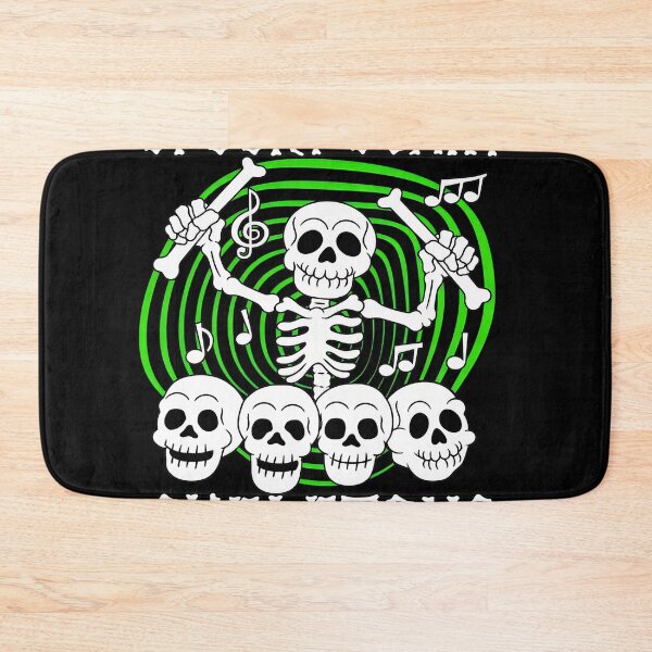 Item preview, Spooky Scary Skeletons Music Notes Drummer designed and sold by ZEtexaxe.