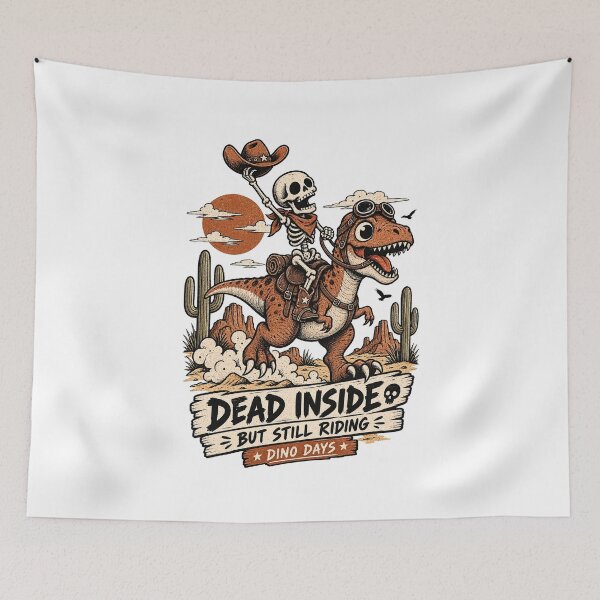 Item preview, Dead Inside Cowboy Dinosaur Ride designed and sold by tollaru.