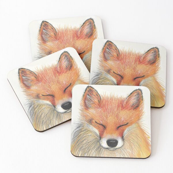 Item preview, Sleepy Fox designed and sold by Kimberley Cummings Illustration.