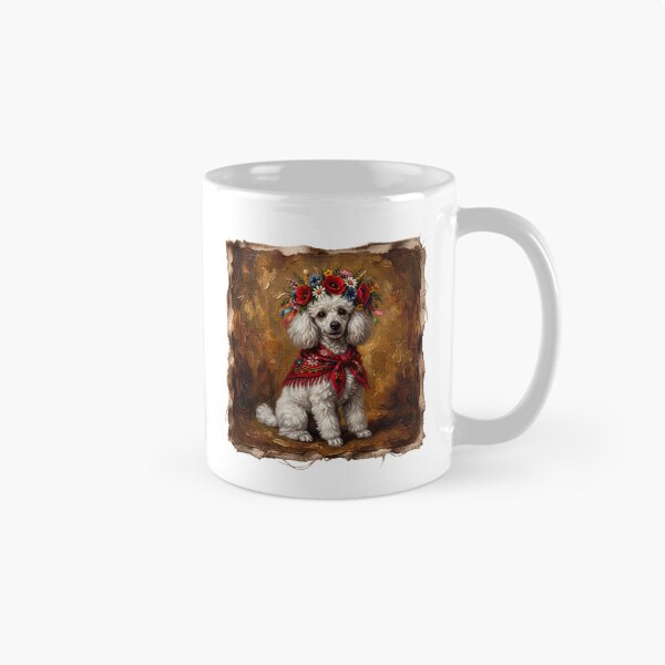 Artikelvorschau, Folk-Inspired Poodle Portrait – A Touch of Polish Tradition entworfen und verkauft von PanaluPrint .