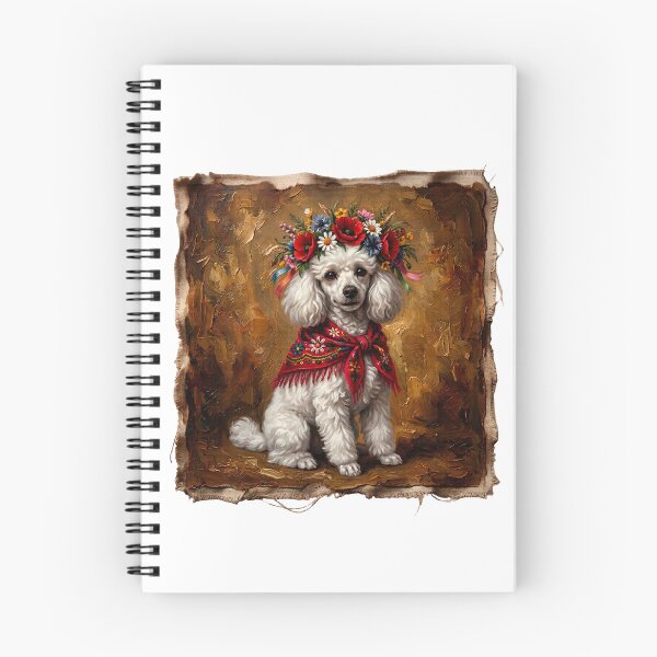 Item preview, Folk-Inspired Poodle Portrait – A Touch of Polish Tradition designed and sold by PanaluPrint .