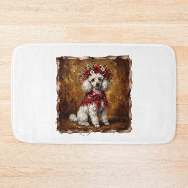 Item preview, Folk-Inspired Poodle Portrait – A Touch of Polish Tradition designed and sold by PanaluPrint .