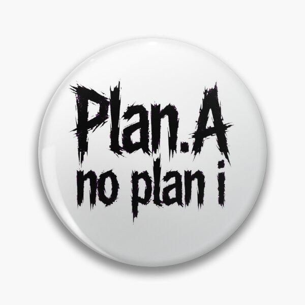 Item preview, Plan.A no plan i - Brutalist Graffiti Streetwear Typography Logo designed and sold by VYBE DARK Studio.