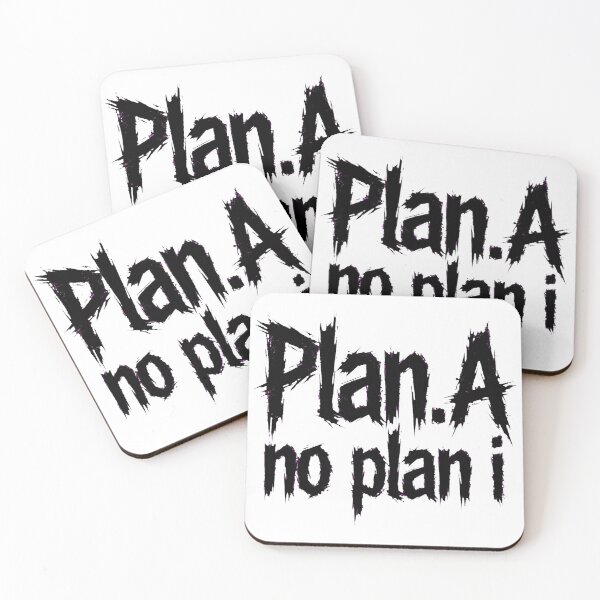 Item preview, Plan.A no plan i - Brutalist Graffiti Streetwear Typography Logo designed and sold by VYBE DARK Studio.