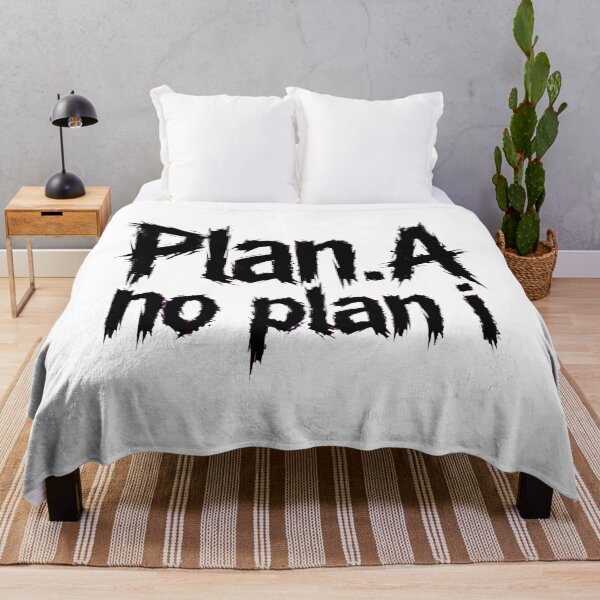Item preview, Plan.A no plan i - Brutalist Graffiti Streetwear Typography Logo designed and sold by LunaGlow Studio.