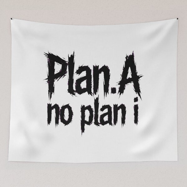 Item preview, Plan.A no plan i - Brutalist Graffiti Streetwear Typography Logo designed and sold by VYBE DARK Studio.