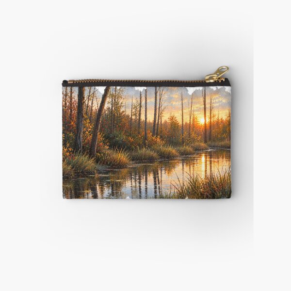 Item preview, Last Light on the Creek | Autumn Woodland Landscape designed and sold by SusanSweetArt.