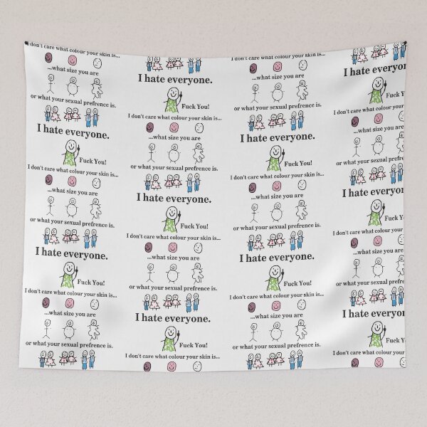 Item preview, I Hate Everyone Humor Statement designed and sold by cerima.