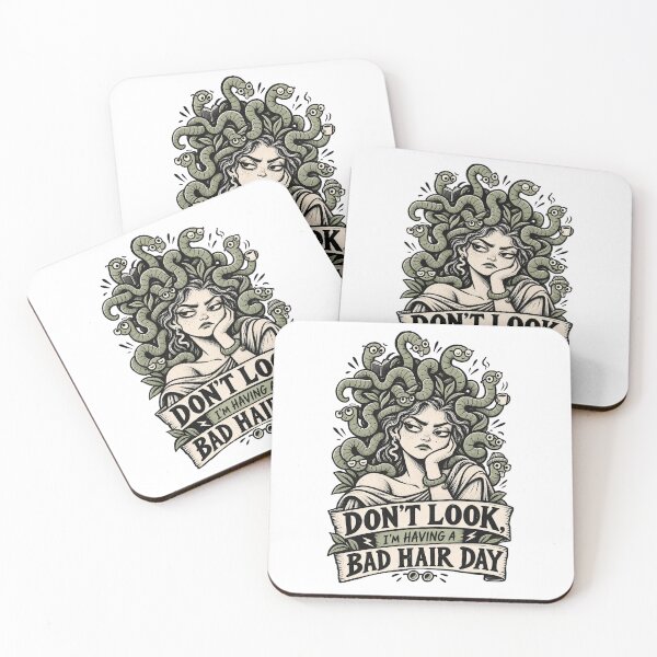 Item preview, Medusa Having a Bad Hair Day designed and sold by tollaru.