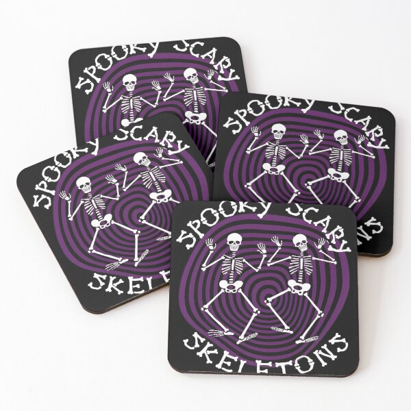 Item preview, Spooky Scary Skeletons Dancing Purple Swirl designed and sold by ZEtexaxe.