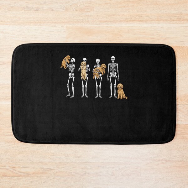 Item preview, Golden Doodle and Skeleton Halloween Humor designed and sold by PixlCrypt.