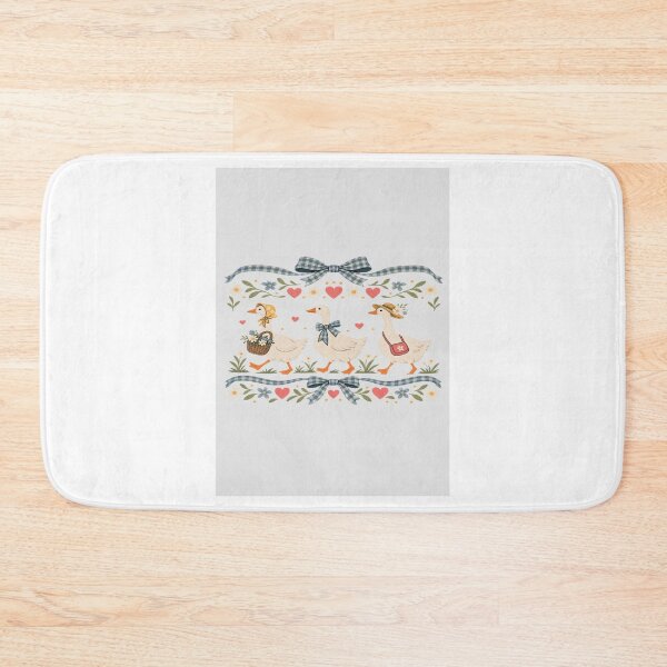 Item preview, Vintage Goose Garden Folk Art designed and sold by Bathu Designs.