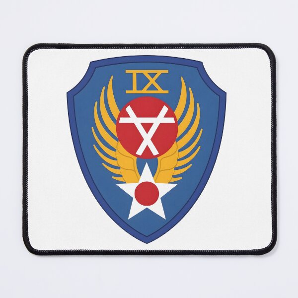 Item preview, USAAF Ninth Air Force IX Engineer Command WWII Shield Emblem designed and sold by CharlieDesings.
