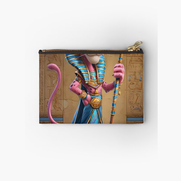 Item preview, Playful Pink Leopard Pharaoh in Ancient Egypt Scene designed and sold by Artessie.